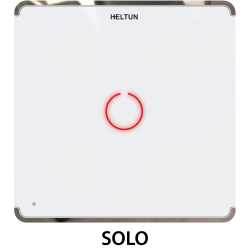 HE-TPS01-WW Touch Panel Switch, Z-Wave Plus v2 700-serien, 1 knap, 1x input, 1x 5A output